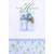 White Gift with Sparkling Blue Bow Husband Christmas Card: To My Husband