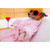 Relaxing Pup in Pink Bathrobe Funny Dog Birthday Card