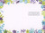 Green and Blue Wildflowers Border on Purple Birthday Card for Grandma: I'm so lucky to have you in my life.  Here's to a birthday that celebrates the warm and loving person you are.