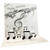 Sparkling Black and Gray Music Notes on White 3D Pop Up Keepsake Birthday Card: Happy Birthday