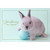 Gray Bunny With Blue Dyed Egg Easter Card: To Somebunny Very Special