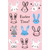 Easter Time Rows of Bunny Faces Easter Card: Easter Time!