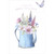 Blue Watering Can: Wildflowers and Butterfly Mother's Day Card: A Beautiful Mother's Day Wish