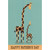 Giraffe Looks Up to Other Giraffe Father's Day Card for Dad: Happy Father's Day