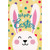 Happy Bunny: Polka Dots on Yellow Background Juvenile Easter Card for Kid / Child: Happy Easter