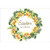 Easter Wishes Yellow Daffodil Wreath Easter Card: Easter Wishes