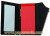 Red with Black Feather Design House Clutch Pad (60 Colored Sheets): Inside Image