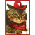 Cat With Cowboy Hat & Bandana Funny Valentine's Day Card