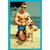 Man And Dog Posing For Picture on Beach Funny / Humorous Birthday Card