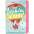 Hot Air Balloon Carrying Cake Short Fold Die Cut Birthday Card: Birthday Wishes