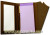Dark Purple with Fleur de Lis Design House Clutch Pad (60 Colored Sheets): Inside Image