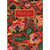 Ornate Dark Red Floral Pattern : Red and Gold 3D Tip On Banner Premium Thank You Card: Thank You