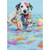 Paint Splashed Dalmation Puppy Funny : Humorous Dog Easter Card