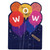 Wow Balloons Die Cut Graduation Congratulations Card: WOW - You Did It!