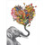 Love Elephant Blank Note Card