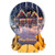 Holiday House with Shimmering Lights Pop-Up Snow Globe Christmas Card: Merry Christmas