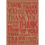 Repeated Embossed Thank You A-Press Thank You Card