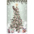 White Lantern Santa and Reindeer 3D Laser Cut Pop Up Christmas Card: Note Card