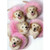 Golden Puppies In Tiaras And Tutus Stand Out Pop Up Funny Birthday Card