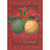 Green and Yellow Ornaments with Foil on Dark Red Christmas Card: Merry Christmas