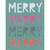 Merry Merry Merry Merry on Teal Background Box of 10 Christmas Cards: Merry Merry Merry Merry