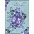 Purple Dreidel, Blue Flowers with Silver Foil Accents and Green Leaves Hanukkah Card for Friend: Having a wonderful friend like you…
