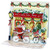 Santa Riding Bicycle: The Little Gift Shop 6 1/4 Inches Tall 3D Pop-Up Christmas Card: The Little Gift Shop