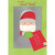 Cute Santa with Red Letter Inside Mailbox Christmas Card from Secret Santa: From your Secret Santa
