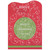 Green Ornament and Glitter Swirling Lines on Dark Red Christmas Card for Niece: niece - merry Christmas to you
