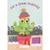 Cute Cactus with String of Lights in Pink Pot Juvenile Christmas Card for Young Godchild: For a Great Godchild