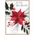 Large Poinsettia with Thin Gold Foil Vines and Border Christmas Card for Great-Grandma: Just for You, Great-Grandma