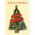 Tree with Gold Foil Stars and Two Red Banners on Light Background Christmas Card for Son and Partner: For You, Son and Your Partner - Merry Christmas