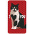 Black and White Cat with Heart Shape on Chest Little Big Funny Valentine's Day Card: I (Heart) You