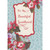 Three 3D Tip On Red and White Flowers with Silver Sequins on Blue Hand Decorated Feminine Valentine's Day Card for Sweetheart: For My Beautiful Sweetheart