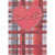 Heart with Thin Silver Foil Border Over Gray, Red Crosshatch Son-in-Law Valentine's Day Card: Son-in-Law