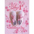 Two Pink Baby Shoes with Pink Laces Photo with Sparkling Accents Baby Girl's 1st / First Valentine's Day Card: Baby's 1st Valentine's Day