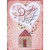 Large Sparkling White 3D Die Cut Heart, Die Cut 3D Home and Gold Sequins Hand Decorated Valentine's Day Card for Daughter and Son-in-Law: For you, Daughter & Son-in-Law