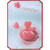 Heart Gummies in Glass Candy Dish Photo, White Hearts on Light Blue Valentine's Day Card: A Valentine for You