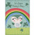 Cute Green and White Bird, Rainbow and Green Foil Shamrocks Juvenile St. Patrick's Day Card for Young Girl: It's Saint Paddy's Day…