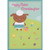 Cute Animal in White and Blue Dress Holding Basket on Hillside Juvenile Easter Card for Granddaughter: Happy Easter, Granddaughter