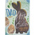 Rabbit Silhouette with Gold Foil Shadow, Green Swirls and Brown Eggs Easter Card for Dad from Both of Us: Dad - Happy Easter from Both of Us