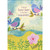 A Special Tweet: Two Blue Birds with Pink Wings on Branches Easter Card for Godparents: A Special Easter Tweet to the Best Godparents