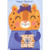 Large Smiling Kitten with Closed Eyes, Pink Bow and Holding Matzah Juvenile Passover Card for Young Girl: Happy Passover…