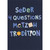 Seder 4 Questions Matzah Tradition: Blue Letters on Black Background Juvenile Passover Card for Young Kid : Child: Seder - 4 Questions - Matzah - Tradition