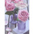 Photograph of Pink Roses in Small Jars and Rose Petals on Wooden Table Mother's Day Card for Mother from Daughter: For You, Mother, From Your Daughter