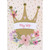 White Banner, Sparkling Gold Crown, Gold Sequins and 3D Die Cut Pink Flower Hand Decorated Mother's Day Card for My Wife: My Wife
