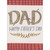 Dad Spelled with Logs and Twigs Over Gold Foil Branches Father's Day Card: DAD - Happy Father's Day