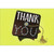 Thank You and Small Stars on Top of Cap, Gold Foil Tassel on Green Package of 8 Graduation Thank You Notes: Thank you