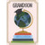 Globe and Gold Foil Stand on Top of Encyclopedia and Books Graduation Congratulations Card for Grandson: Grandson