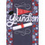 Red Pennant, Diploma, Circles and Repeated Red Grad Caps Graduation Congratulations Card for Grandson: For you, grandson